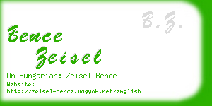 bence zeisel business card